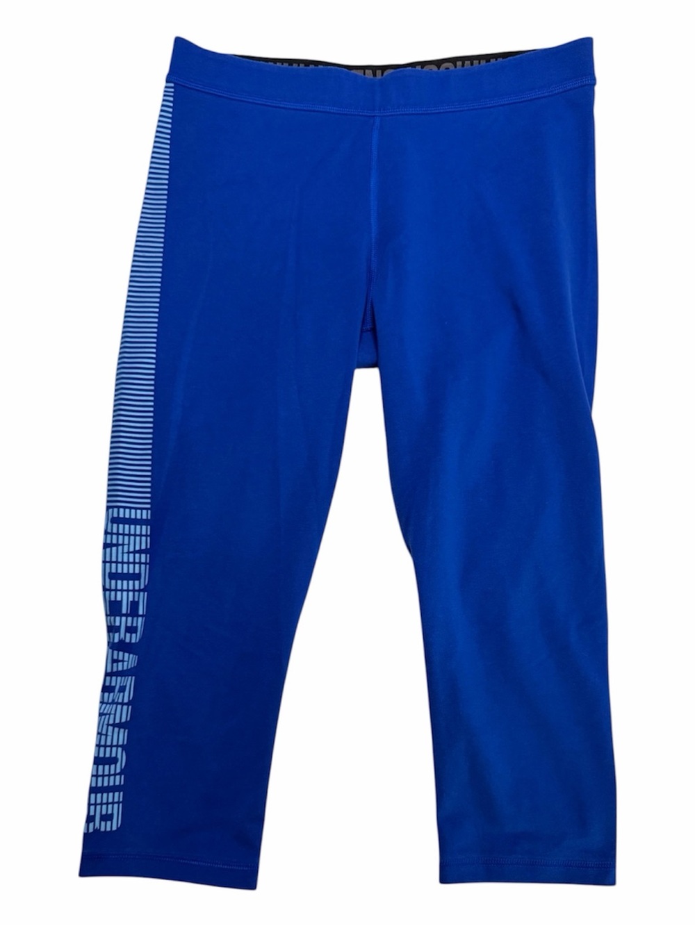 Under Armour Royal Blue Capri Leggings with Side Graphic